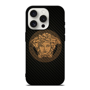 VERSACE WOOD AND CARBON LOGO iPhone 15 Pro Case Cover VERSACE WOOD AND CARBON LOGO iPhone 15 Pro Case Cover