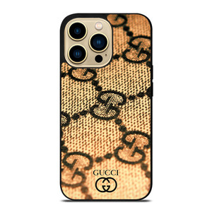 BROWN GUCCI LOGO PATTERN ART iPhone 14 Pro Max Case Cover