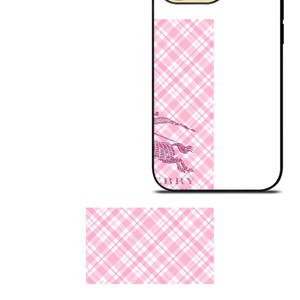 BURBERRY LOGO PINK PATTERN iPhone 14 Pro Max Case Cover