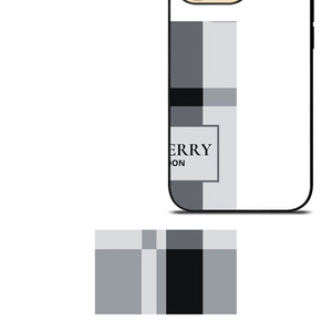BURBERRY LONDON LOGO GREY iPhone 14 Pro Max Case Cover BURBERRY LONDON LOGO GREY iPhone 14 Pro Max Case Cover