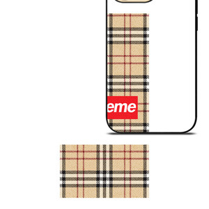 BURBERRY X SUPREME iPhone 14 Pro Max Case Cover