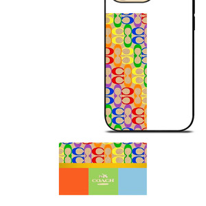 COACH NEWYORK COLORFUL ICON PATTERN iPhone 14 Pro Max Case Cover