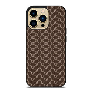 GUCCI BROWN PATTERN iPhone 14 Pro Max Case Cover