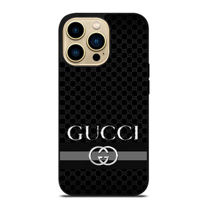 GUCCI LOGO BLACK PATTERN iPhone 14 Pro Max Case Cover
