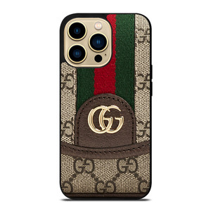 GUCCI LOGO BROWN BAG iPhone 14 Pro Max Case Cover