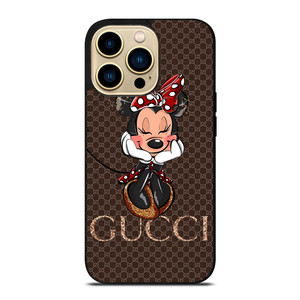 GUCCI LOGO BROWN MINNIE MOUSE DISNEY iPhone 14 Pro Max Case Cover GUCCI LOGO BROWN MINNIE MOUSE DISNEY iPhone 14 Pro Max Case Cover