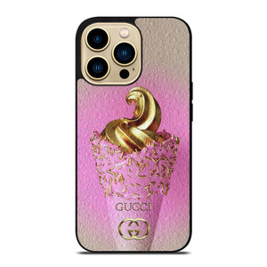 GUCCI LOGO GOLDEN ICE CREAM ICON iPhone 14 Pro Max Case Cover