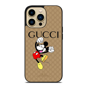 GUCCI LOGO PATTERN DISNEY MICKEY MOUSE iPhone 14 Pro Max Case Cover