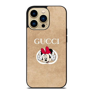 GUCCI LOGO PATTERN DISNEY MINNIE MOUSE iPhone 14 Pro Max Case Cover