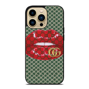GUCCI LOGO PATTERN LIPS ICON iPhone 14 Pro Max Case Cover GUCCI LOGO PATTERN LIPS ICON iPhone 14 Pro Max Case Cover