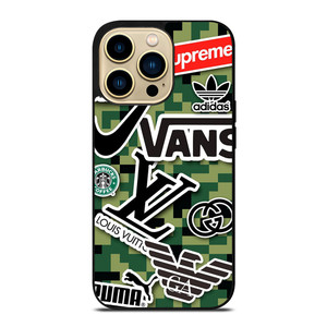 GUCCI LV NIKE VERSACE SUPREME ADIDAS LOGO iPhone 14 Pro Max Case Cover GUCCI LV NIKE VERSACE SUPREME ADIDAS LOGO iPhone 14 Pro Max Case Cover