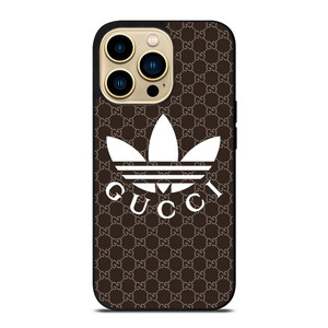 GUCCI PATTERN X ADIDAS iPhone 14 Pro Max Case Cover