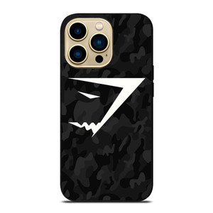 GYMSHARK BLACK CAMO iPhone 14 Pro Max Case Cover GYMSHARK BLACK CAMO iPhone 14 Pro Max Case Cover