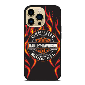 HARLEY DAVIDSON GENUINE MOTOR OIL BADGE iPhone 14 Pro Max Case Cover