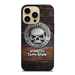 HARLEY DAVIDSON MOTORCYCLES COMPANY WOODEN LOGO iPhone 14 Pro Max Case Cover HARLEY DAVIDSON MOTORCYCLES COMPANY WOODEN LOGO iPhone 14 Pro Max Case Cover