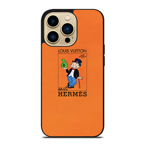 HERMES LOUIS VUITTON LV LOGO MONOPOLI ICON iPhone 14 Pro Max Case Cover HERMES LOUIS VUITTON LV LOGO MONOPOLI ICON iPhone 14 Pro Max Case Cover