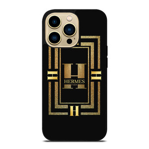 HERMES PARIS LOGO LUXURY GOLDEN ICON iPhone 14 Pro Max Case Cover