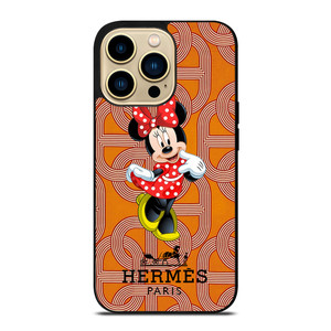 HERMES PARIS PATTERN MINNIE MOUSE DISNEY iPhone 14 Pro Max Case Cover HERMES PARIS PATTERN MINNIE MOUSE DISNEY iPhone 14 Pro Max Case Cover