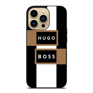 HUGO BOSS LOGO GOLD iPhone 14 Pro Max Case Cover