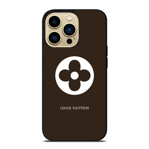 LOUIS VUITTON FLOWER LOGO BROWN iPhone 14 Pro Max Case Cover