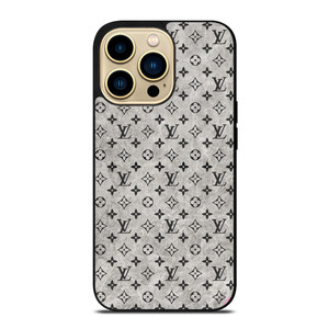 LOUIS VUITTON PATTERN GRAY iPhone 14 Pro Max Case Cover LOUIS VUITTON PATTERN GRAY iPhone 14 Pro Max Case Cover