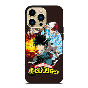 MY HERO ACADEMIA DEKU TODOROKI AND BAKUGOU iPhone 14 Pro Max Case Cover MY HERO ACADEMIA DEKU TODOROKI AND BAKUGOU iPhone 14 Pro Max Case Cover