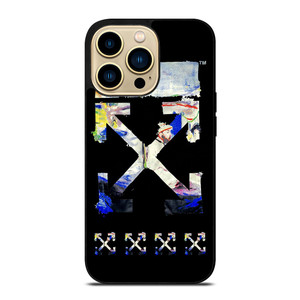 OFF WHITE ABSTRACT ART LOGO iPhone 14 Pro Max Case Cover OFF WHITE ABSTRACT ART LOGO iPhone 14 Pro Max Case Cover