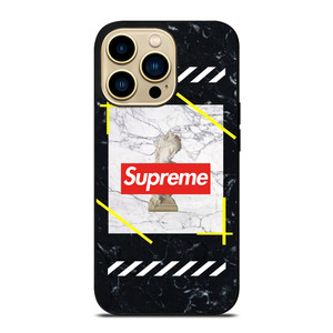 OFF WHITE STATUE SUPREME iPhone 14 Pro Max Case Cover