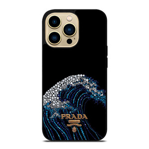 PRADA LOGO DIAMOND WAVE iPhone 14 Pro Max Case Cover