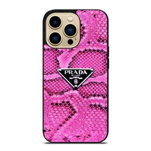 PRADA MILANO PINK SNAKE SKIN iPhone 14 Pro Max Case Cover PRADA MILANO PINK SNAKE SKIN iPhone 14 Pro Max Case Cover