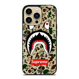 SHARK CAMO BATHING APE SUPREME iPhone 14 Pro Max Case Cover SHARK CAMO BATHING APE SUPREME iPhone 14 Pro Max Case Cover