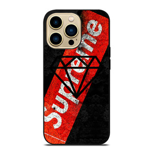 SUPREME DIAMOND SUPPLY CO BLACK iPhone 14 Pro Max Case Cover