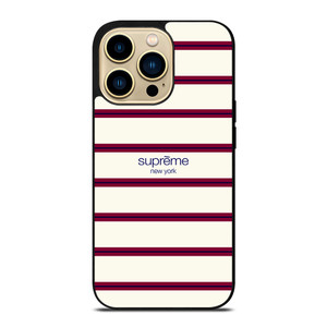 SUPREME NEW YORK RED STRIPE iPhone 14 Pro Max Case Cover SUPREME NEW YORK RED STRIPE iPhone 14 Pro Max Case Cover