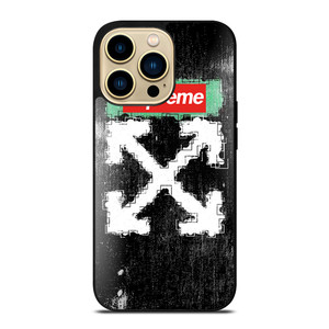 SUPREME OFF WHITE iPhone 14 Pro Max Case Cover