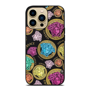 VERSACE COLORFUL LOGO iPhone 14 Pro Max Case Cover