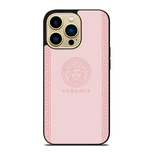 VERSACE LOGO EMBLEM PINK iPhone 14 Pro Max Case Cover VERSACE LOGO EMBLEM PINK iPhone 14 Pro Max Case Cover