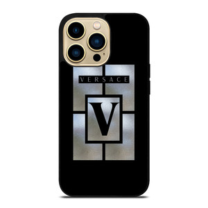 VERSACE LOGO SILVER iPhone 14 Pro Max Case Cover