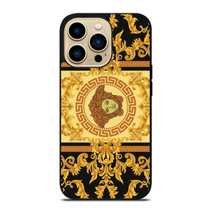 VERSACE ORNAMENT LOGO iPhone 14 Pro Max Case Cover VERSACE ORNAMENT LOGO iPhone 14 Pro Max Case Cover