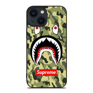 BAPE BATHING CAMO SHARK SUPREME iPhone 14 Plus Case Cover BAPE BATHING CAMO SHARK SUPREME iPhone 14 Plus Case Cover