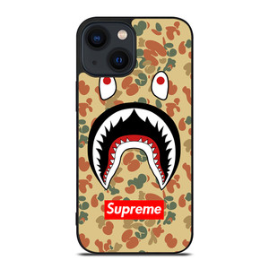BAPE CAMO SHARK SUPREME iPhone 14 Plus Case Cover BAPE CAMO SHARK SUPREME iPhone 14 Plus Case Cover