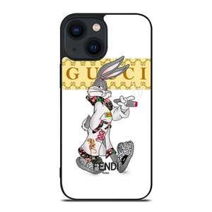 BUGS BUNNY GUCCI FENDI ROMA LOGO iPhone 14 Plus Case Cover BUGS BUNNY GUCCI FENDI ROMA LOGO iPhone 14 Plus Case Cover