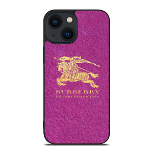 BURBERRY LOGO PINK iPhone 14 Plus Case Cover BURBERRY LOGO PINK iPhone 14 Plus Case Cover