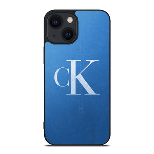 CALVIN KLEIN CK LOGO BLUE iPhone 14 Plus Case Cover CALVIN KLEIN CK LOGO BLUE iPhone 14 Plus Case Cover