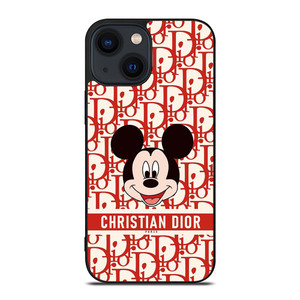 CHRISTIAN DIOR MICKEY MOUSE iPhone 14 Plus Case Cover CHRISTIAN DIOR MICKEY MOUSE iPhone 14 Plus Case Cover