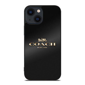 COACH NEW YORK GOLDEN LOGO iPhone 14 Plus Case Cover COACH NEW YORK GOLDEN LOGO iPhone 14 Plus Case Cover