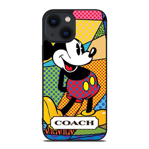 COACH NEW YORK MICKEY MOUSE ROMERO BRITTO iPhone 14 Plus Case Cover COACH NEW YORK MICKEY MOUSE ROMERO BRITTO iPhone 14 Plus Case Cover