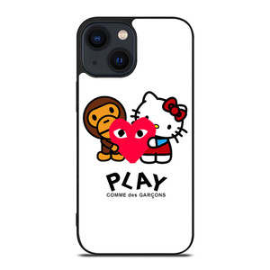 COMME DES GARCONS BAPE HELLO KITTY iPhone 14 Plus Case Cover COMME DES GARCONS BAPE HELLO KITTY iPhone 14 Plus Case Cover