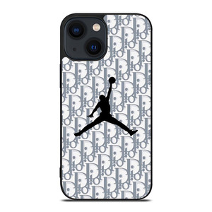 DIOR X AIR JORDAN LOGO iPhone 14 Plus Case Cover DIOR X AIR JORDAN LOGO iPhone 14 Plus Case Cover