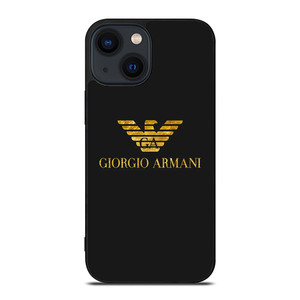 GIORGIO ARMANI LOGO GOLD iPhone 14 Plus Case Cover