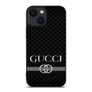 GUCCI LOGO BLACK PATTERN iPhone 14 Plus Case Cover